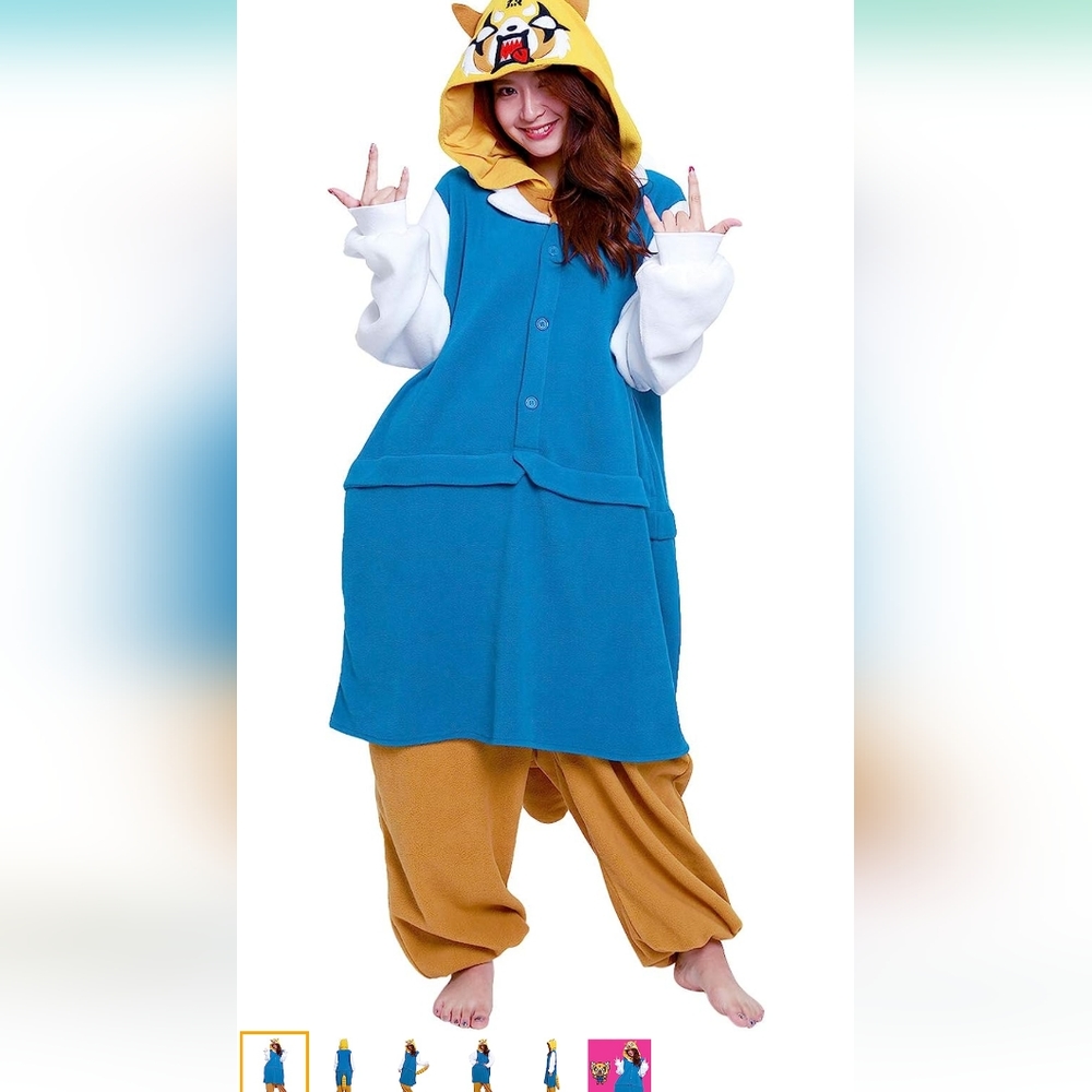 Aggretsuko Kigurumi - Onesie Jumpsuit, NWOT